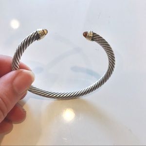 5mm Cable Classic Bracelet, Citrine & 14K Gold